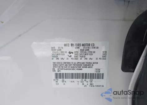 2016 Ford Edge Titanium from USA, damaged, VIN 2FMPK4K95GBC16846